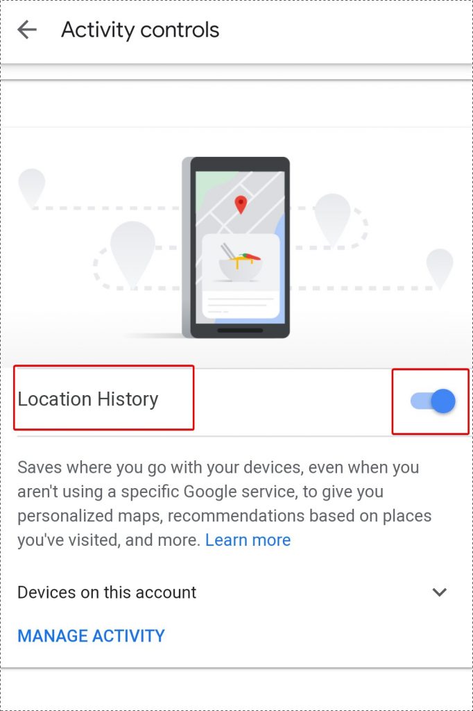 location history