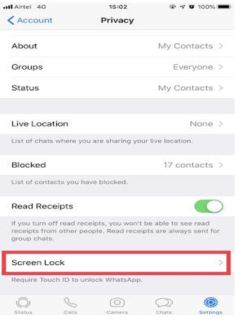 lock your WhatsApp