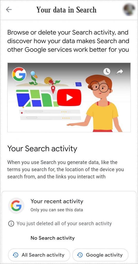 search activity