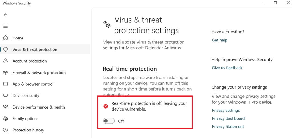 windows security
