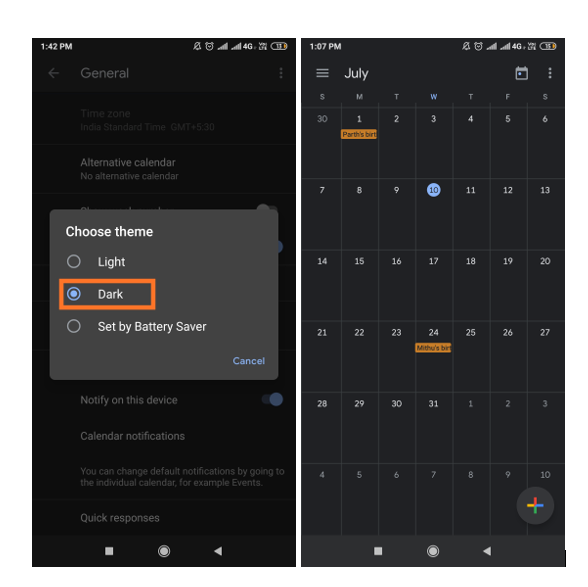 How To Enable Dark Mode In Google Calendar