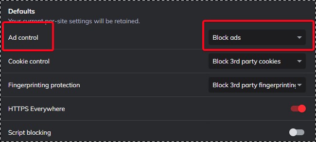 brave popup blocker