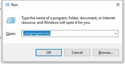 Change the password in Computer Management