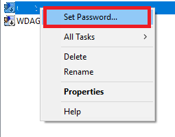 Change the password in Computer Management step-3