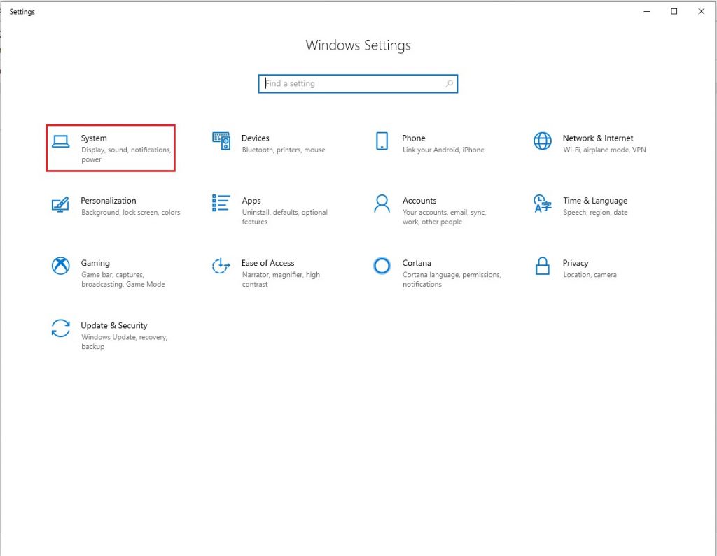 Disk Cleanup windows setting