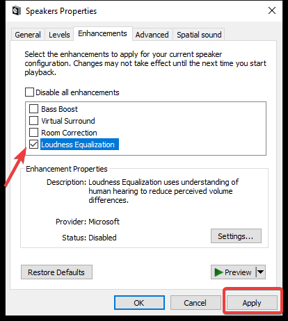 Enhance Audio settings-3