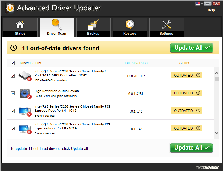 Fix outdated drivers with Advanced Driver Updater