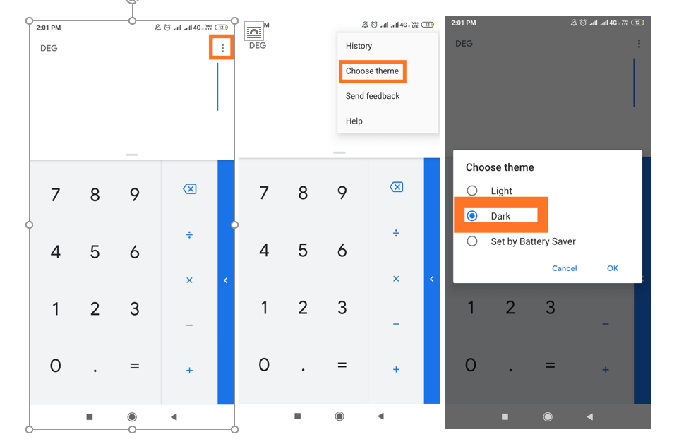 How to enable dark mode in Google Calculator-1