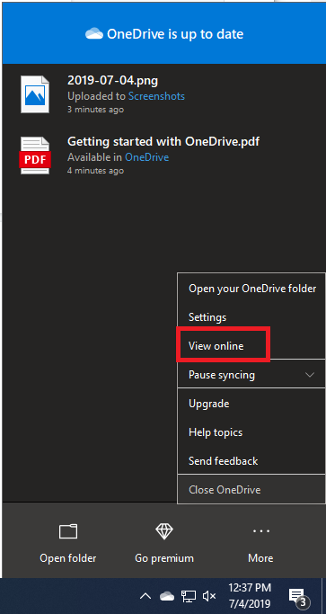 how to turn off sync on onedrive