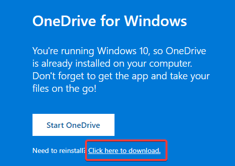 OneDrive for Windows