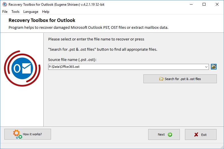 Recovery Toolbox For Outlook