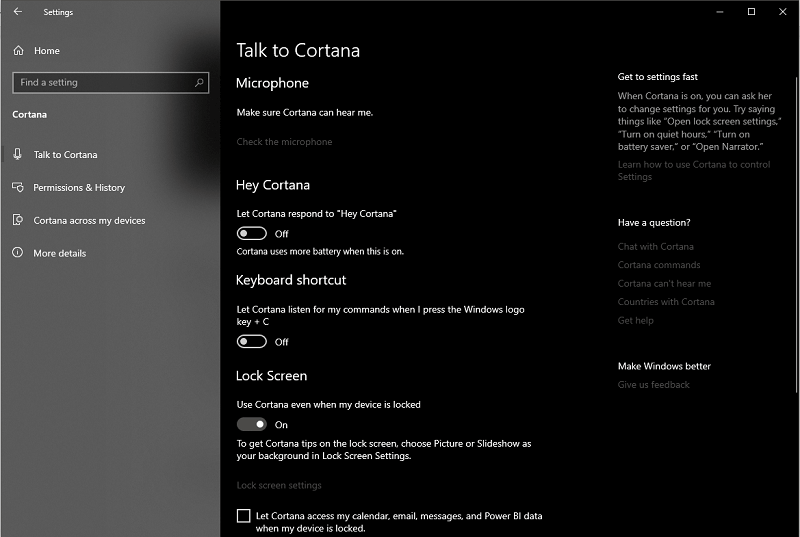 Restrict Cortana -1