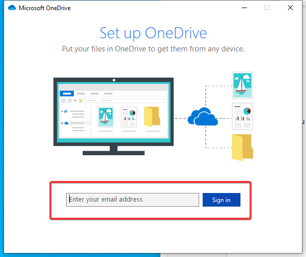 Setup OneDrive