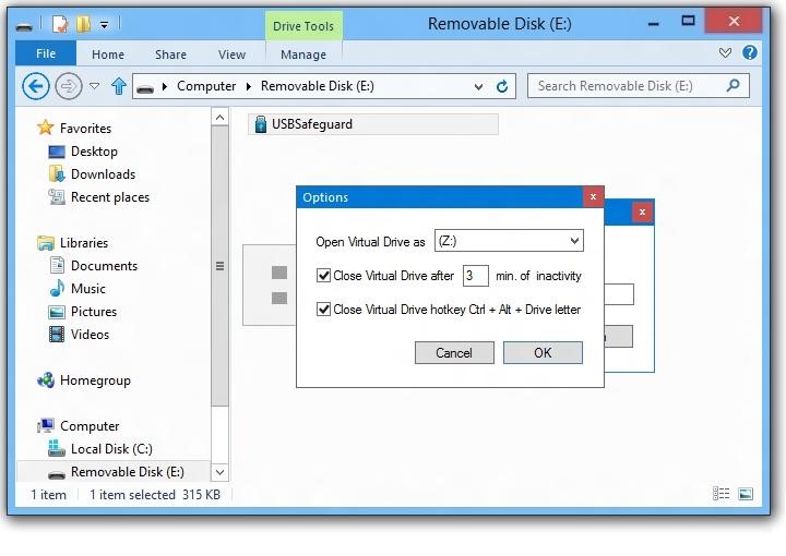 USB Safeguard- password protect software