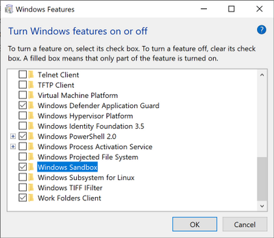 Windows 10 Sandbox App