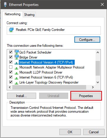 ethernet property
