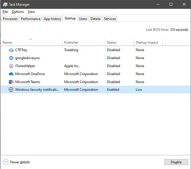 windows security task manager popup windows 10