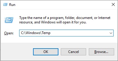 windows temp folder