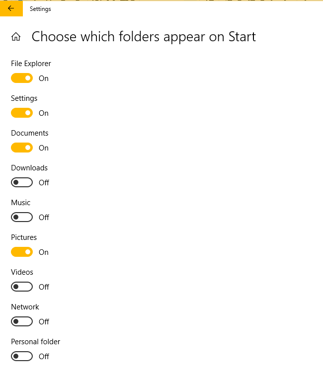 Customize Windows 10 start menu