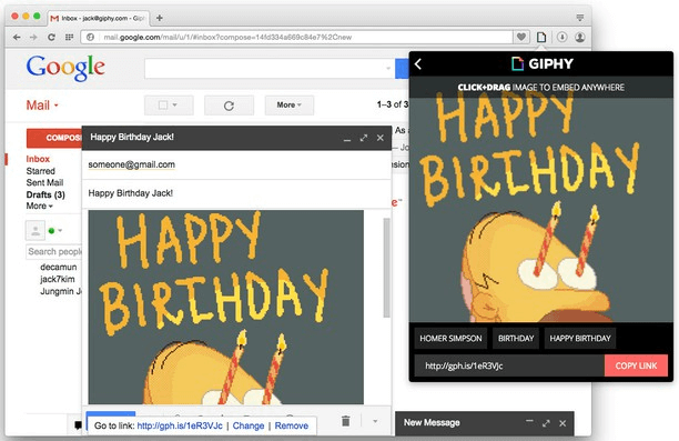 Giphy extension for opera