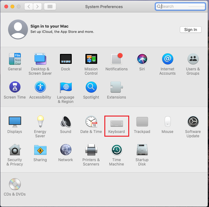 Keyboard Shortcut for Do Not Disturb mode on macOS