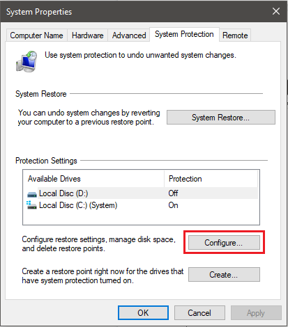System Restore