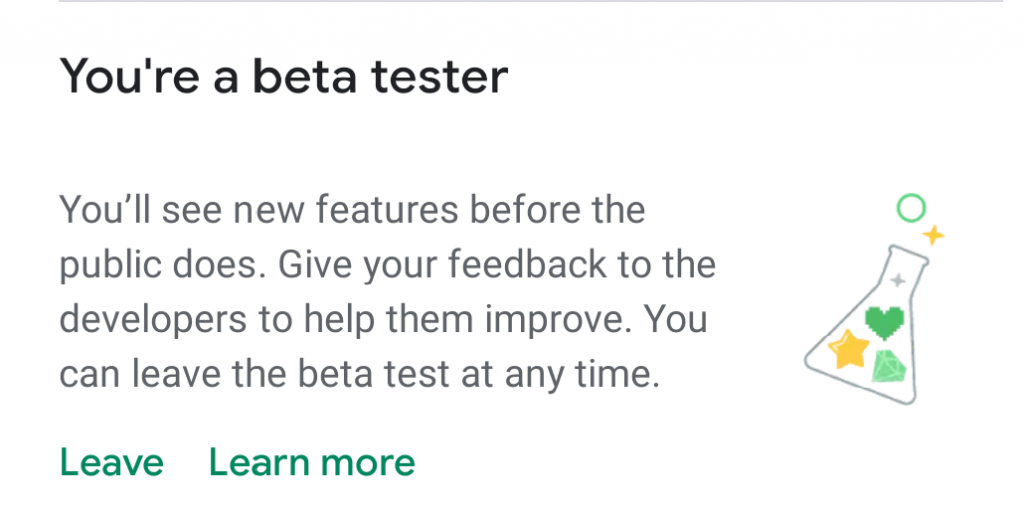 WhatsApp Messenger Beta tester Leave