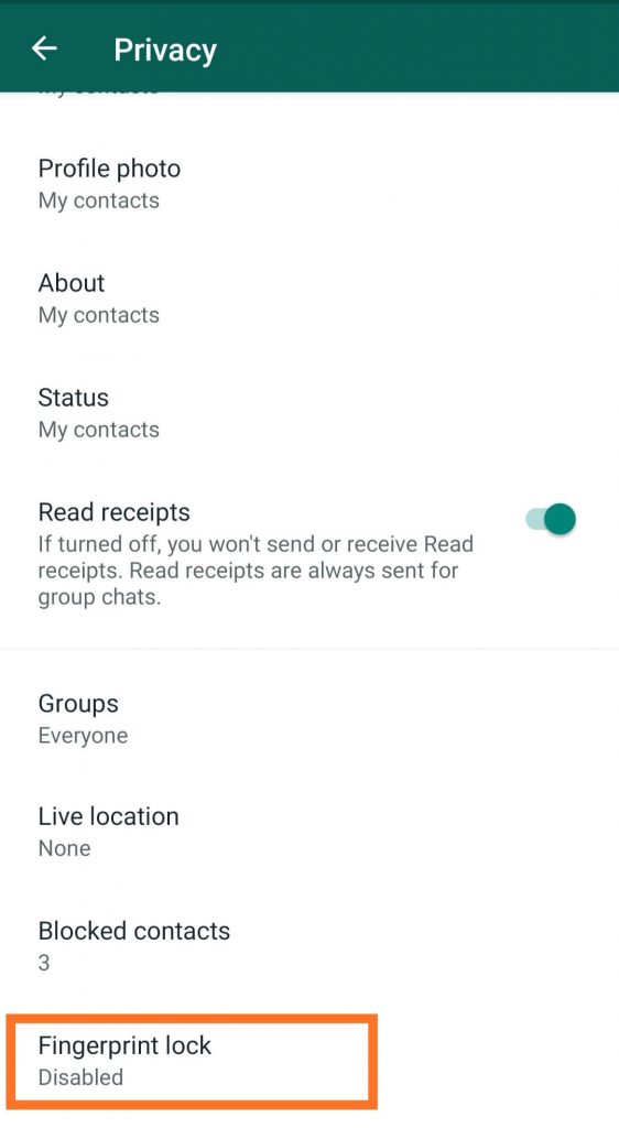 WhatsApp Privacy Settings