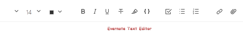 Evernote Text Editor