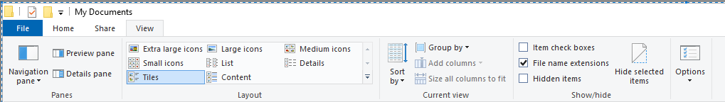 How to change the Icon size in file explorer-1