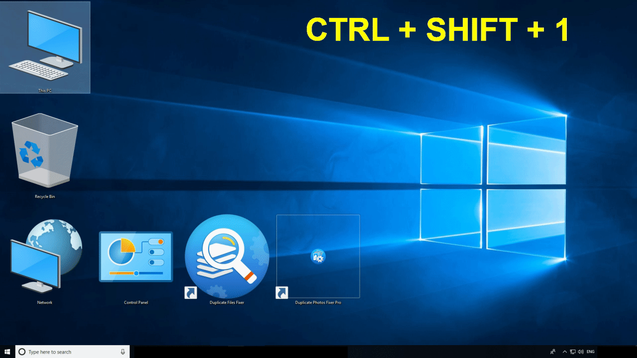 Change the desktop Icon Size in Windows 10
