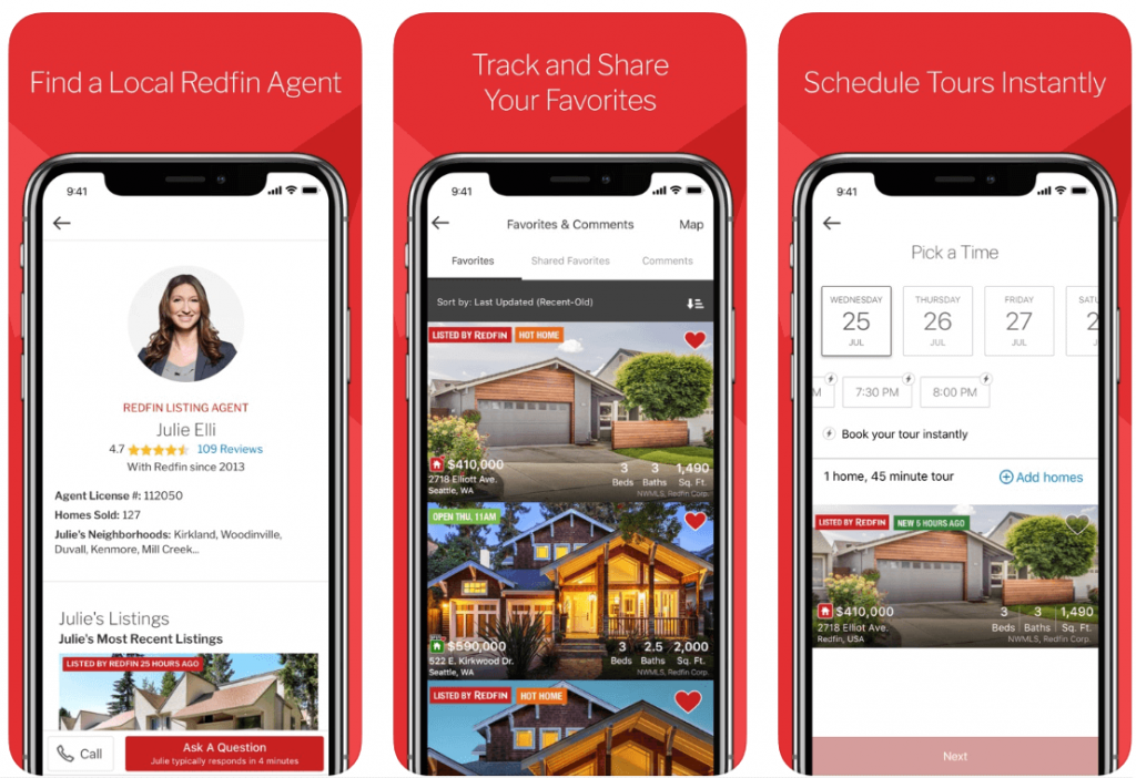 RedFin real estate app