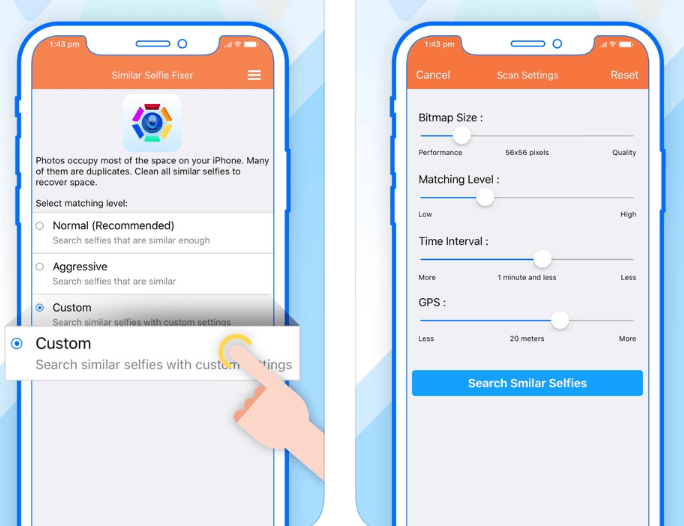 Similar selfie Fixer 2