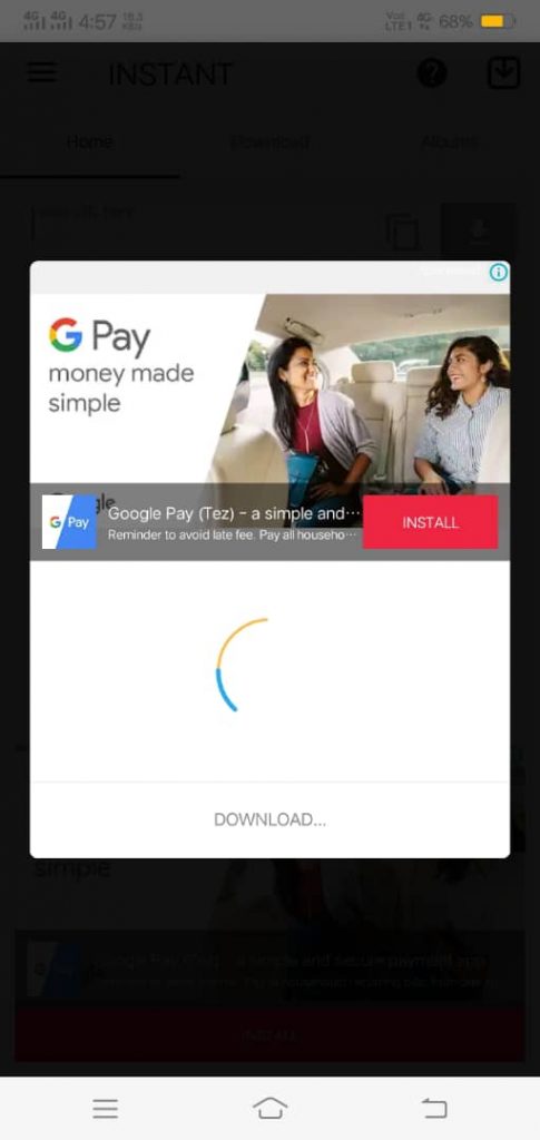 Instant app step3