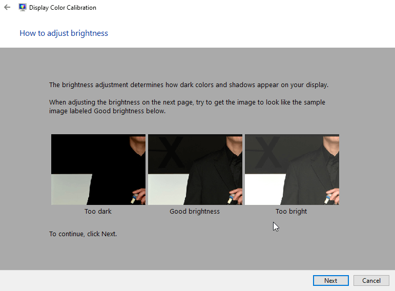 Adjust Windows brightness
