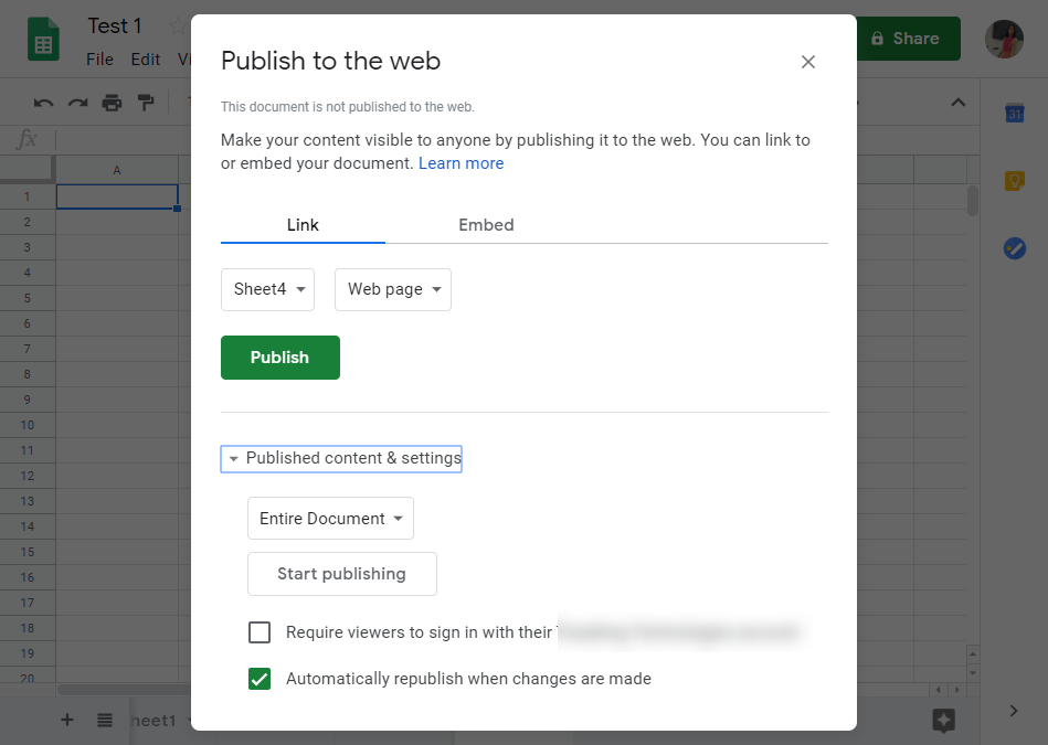 How to share Google Sheets-3