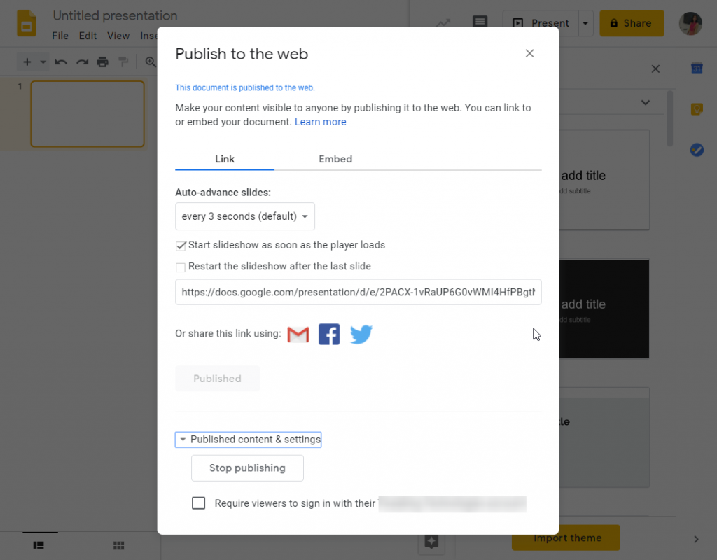 How to share Google Slides-4