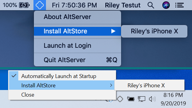 Install altstore