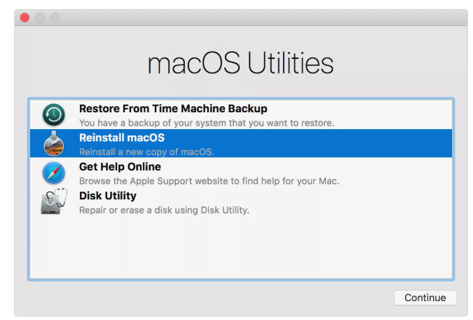 Reinstall Operating System