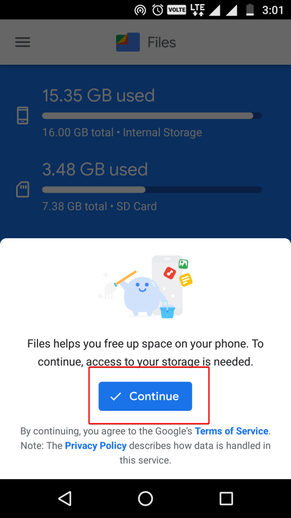 Apply update from internal storage что это такое на андроид