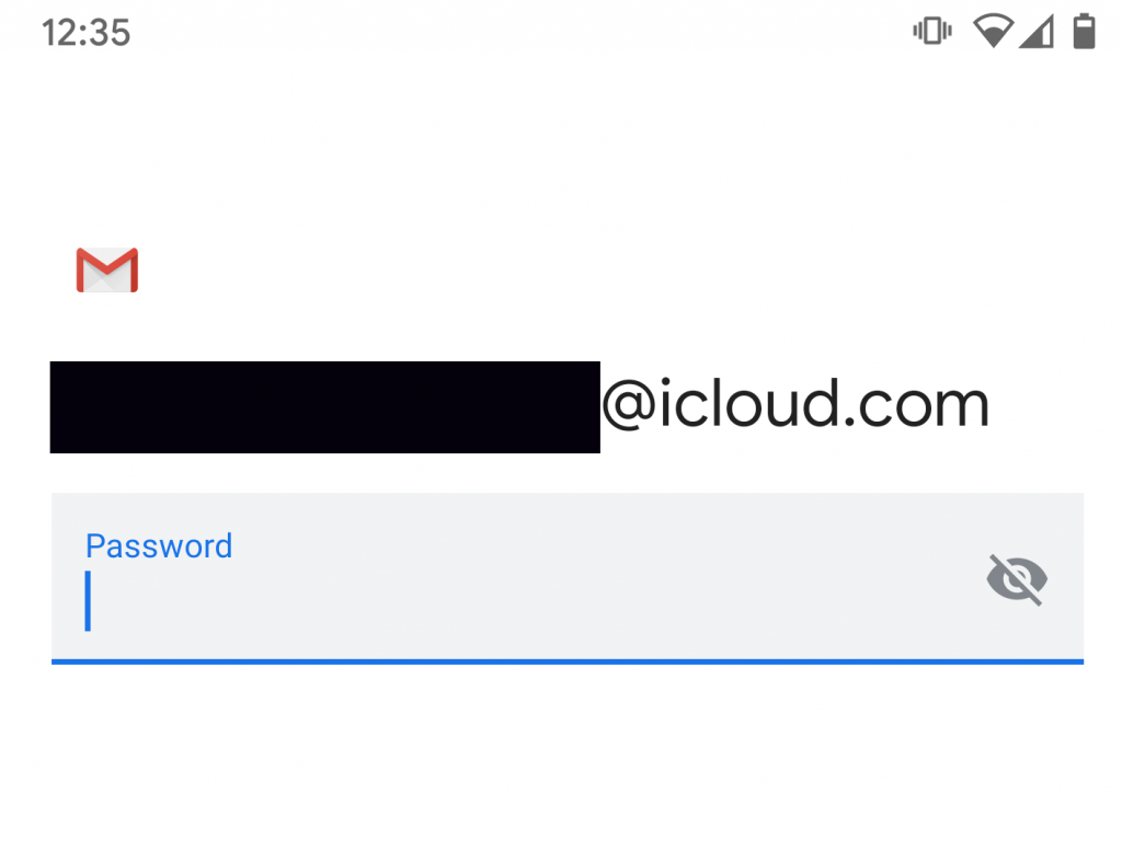 how to sign into icloud email of android