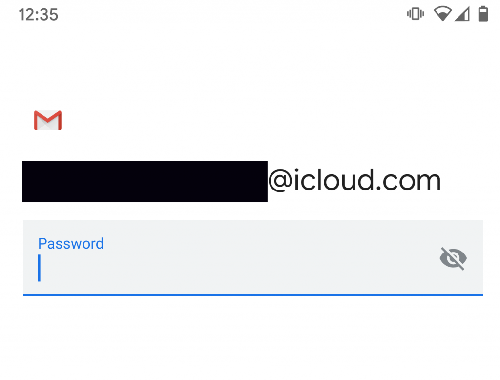 how to sign into icloud email on android