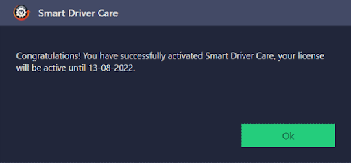 activation confirmation prompt