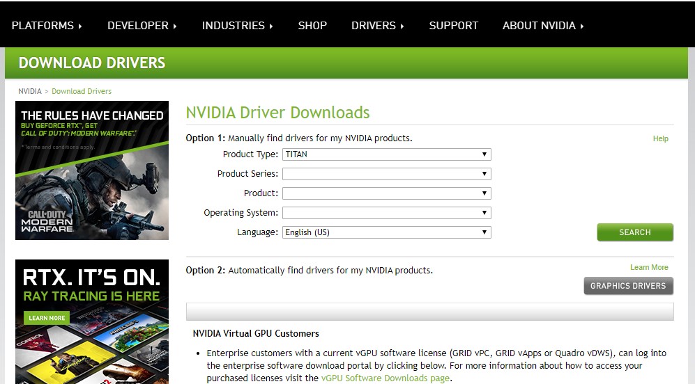 download driver nvidia geforce