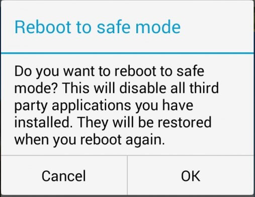 reboot to safe mode