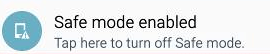 safe mode enabled