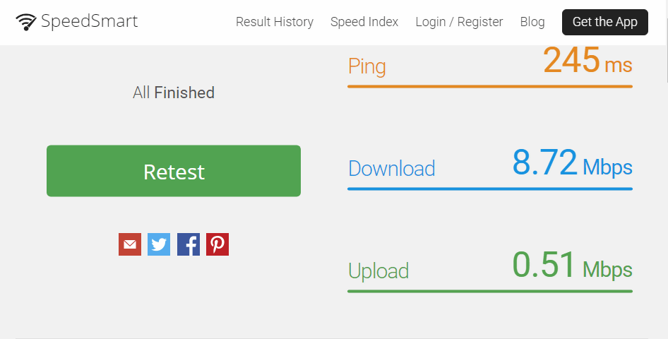 Speed Smart Internet speed test