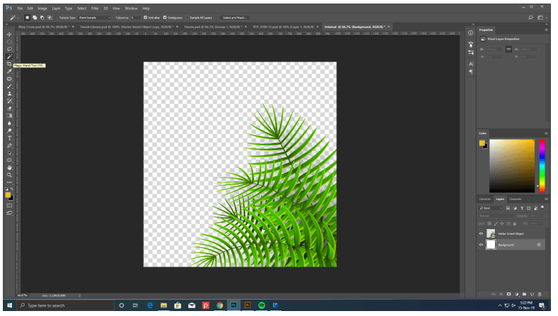 Adobe Transparent background