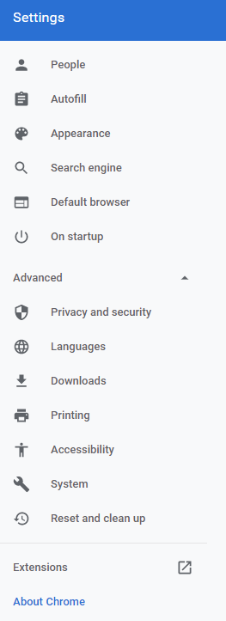 About chrome