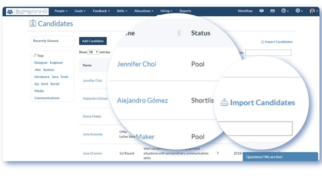 BizMerlin- Applicant Tracking System Software